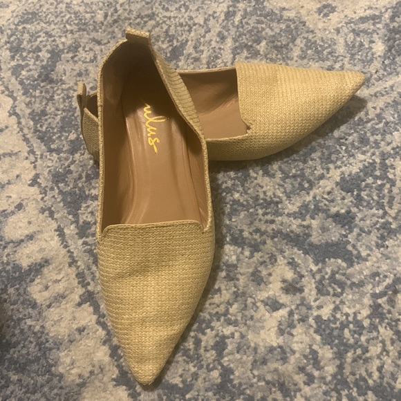Lulu’s Natural Beige Raffia Flats 7.5 - Picture 3 of 5